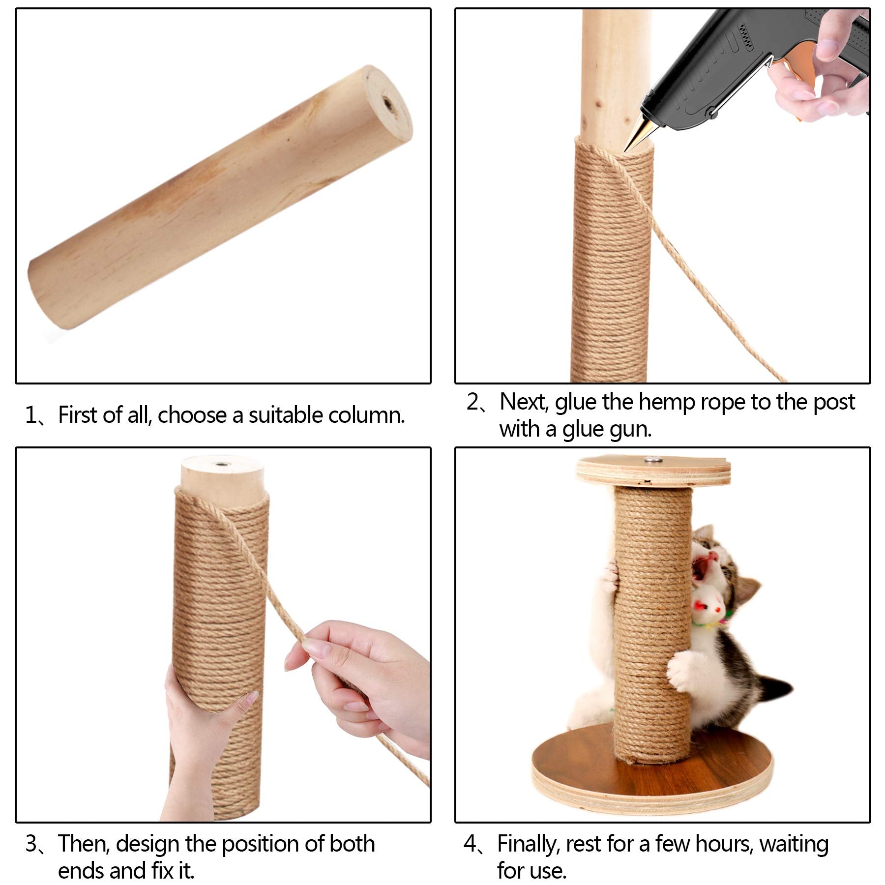 6 mm × 30 m Sisalseil – Natur, für Kratzbaum & DIY
