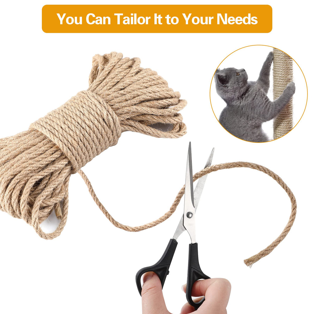 6 mm × 30 m Sisalseil – Natur, für Kratzbaum & DIY